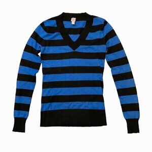 Tristan colorblock vneck striped sweater